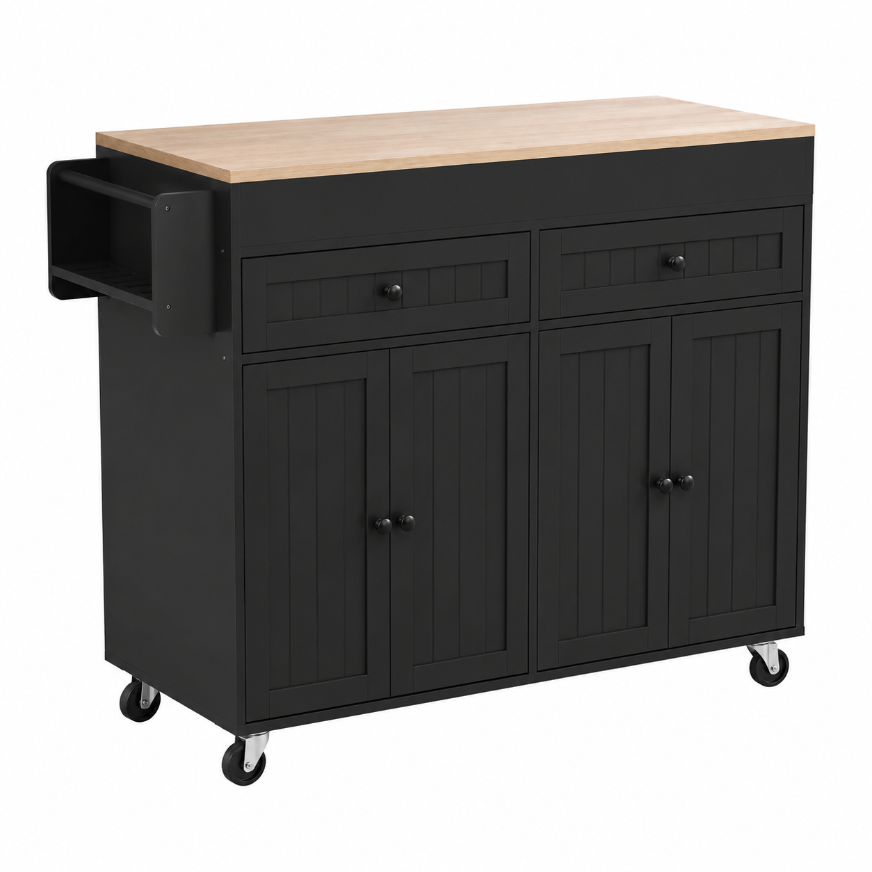 Îlot de cuisine avec rangement et plateau extensible