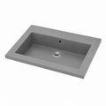 Évier de cuisine en granit gris 600 x 450 x 120 mm