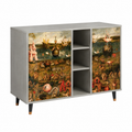 Buffet en bois clair 125x98x48 cm