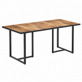 Grande table à manger en bois exotique naturel 180 cm
