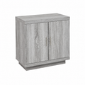 Buffet moderne gris 80x40x75 cm en bois
