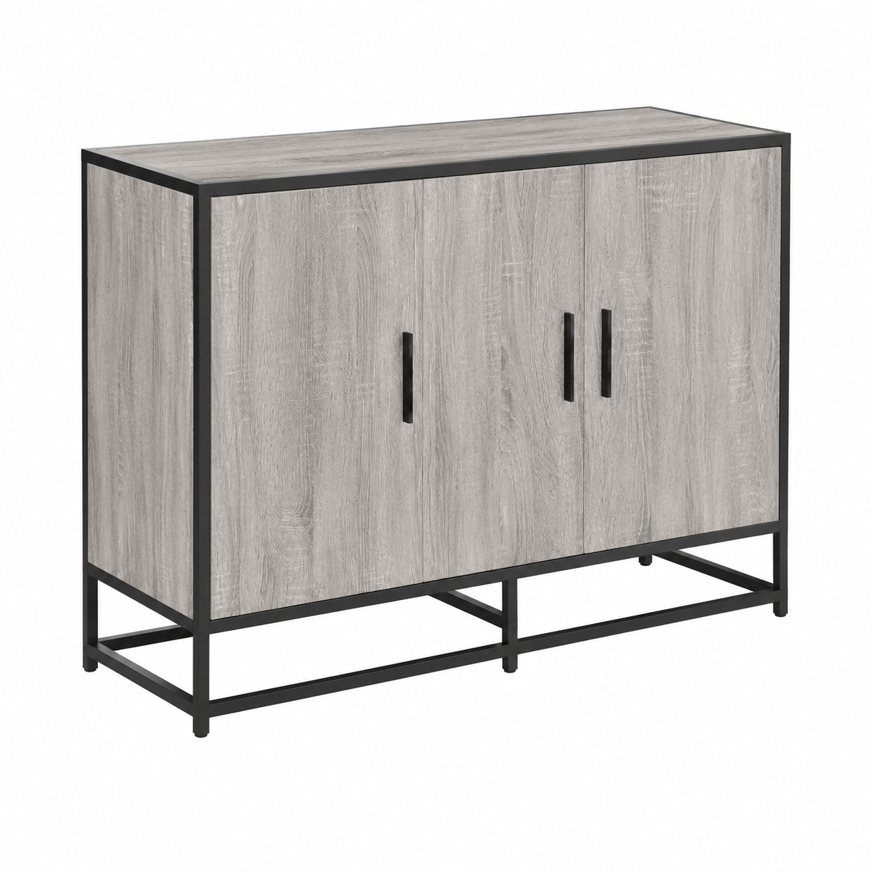 Buffet moderne gris sonoma en bois 94x35x76 cm
