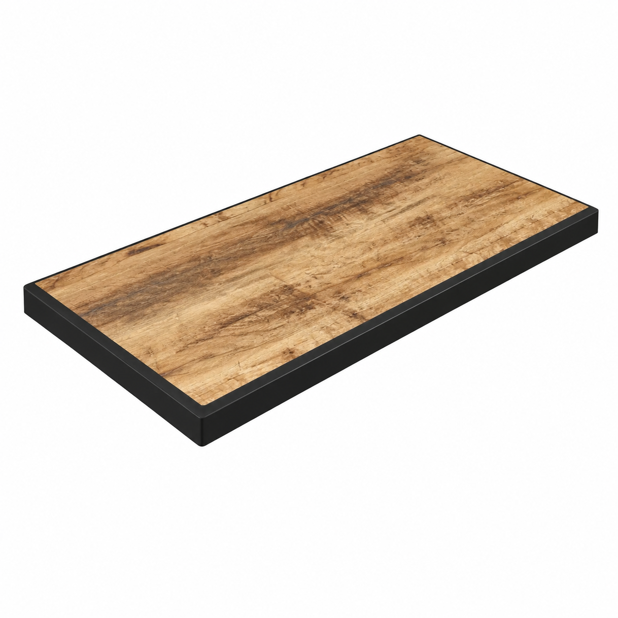 Grande table à manger en bois exotique naturel 180 cm