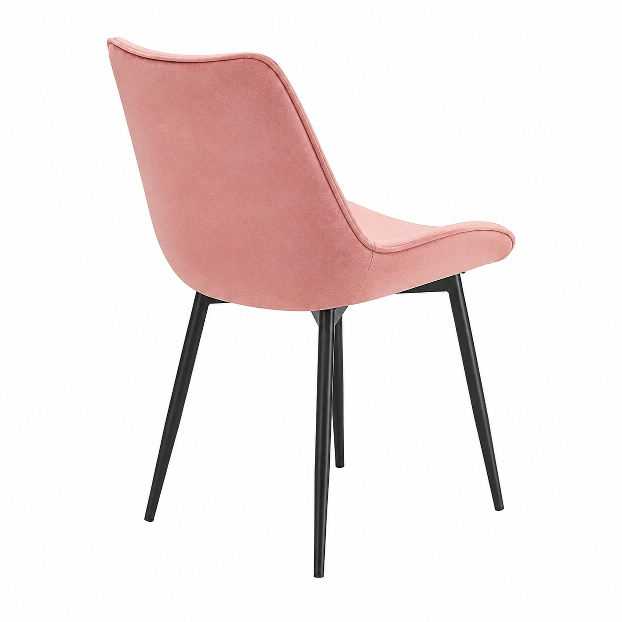Chaises de Salle à Manger en Velours - Lot de 2 - Couleur Rose