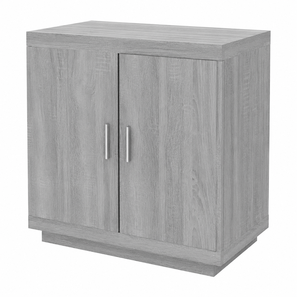 Buffet moderne gris 80x40x75 cm en bois