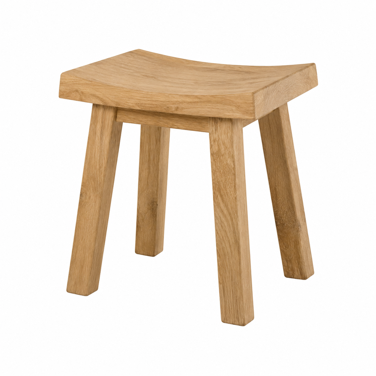 Tabouret en bois de teck recyclé 45 cm