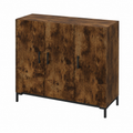 Buffet contemporain en chêne fumé 90x34x80 cm