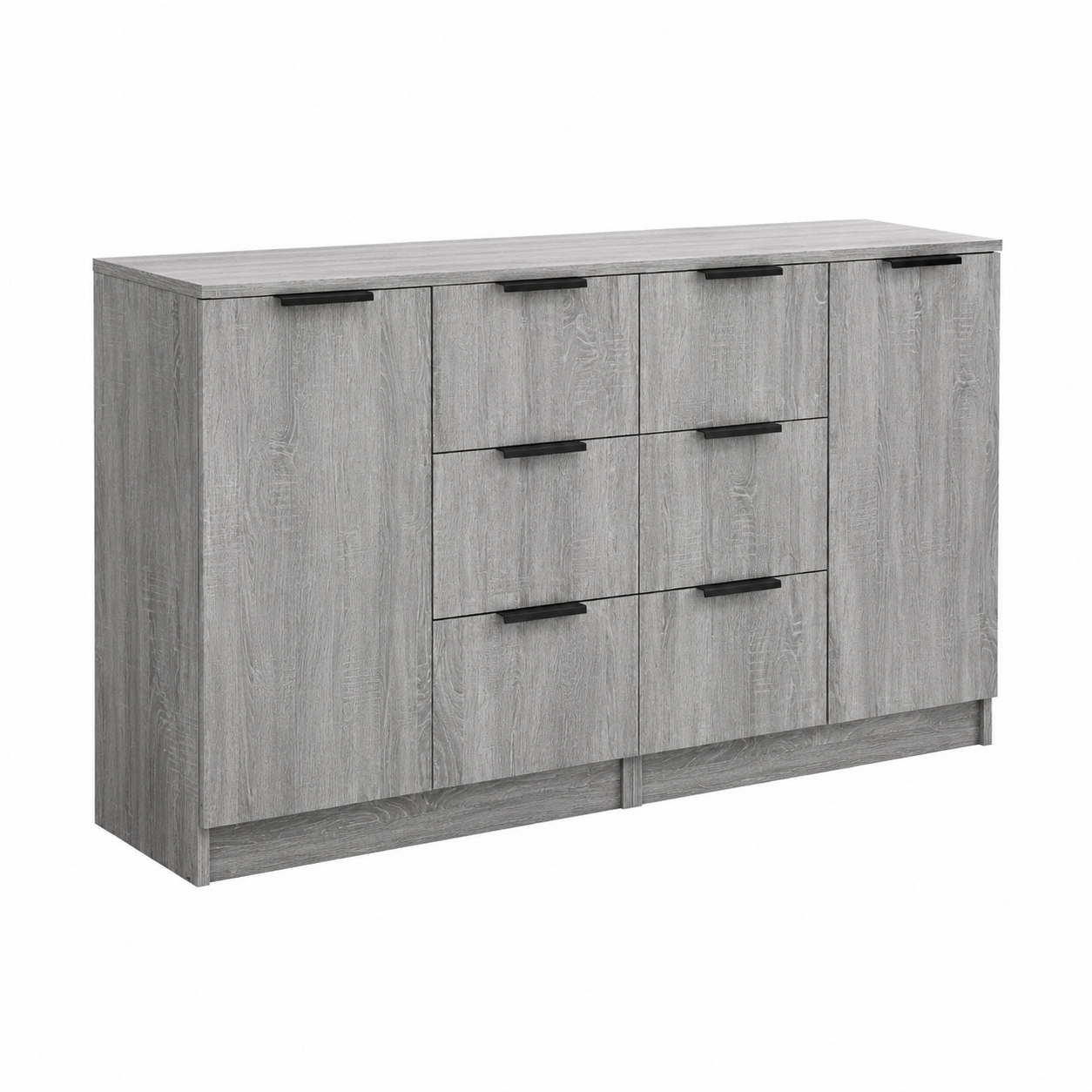 Buffets gris en bois d'ingénierie 60x30x70 cm