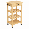 Chariot de cuisine en pin massif 48x40x90