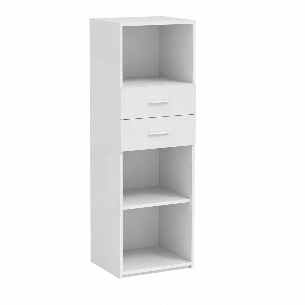 Armoire haute blanche en bois 40x42,5x124 cm