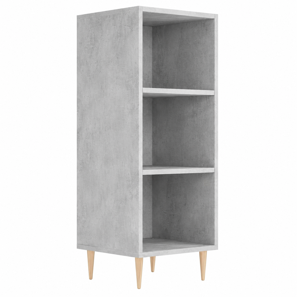 Buffet moderne gris effet béton 34,5x32,5x90 cm