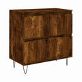 Ensemble de 2 buffets en bois de chêne fumé