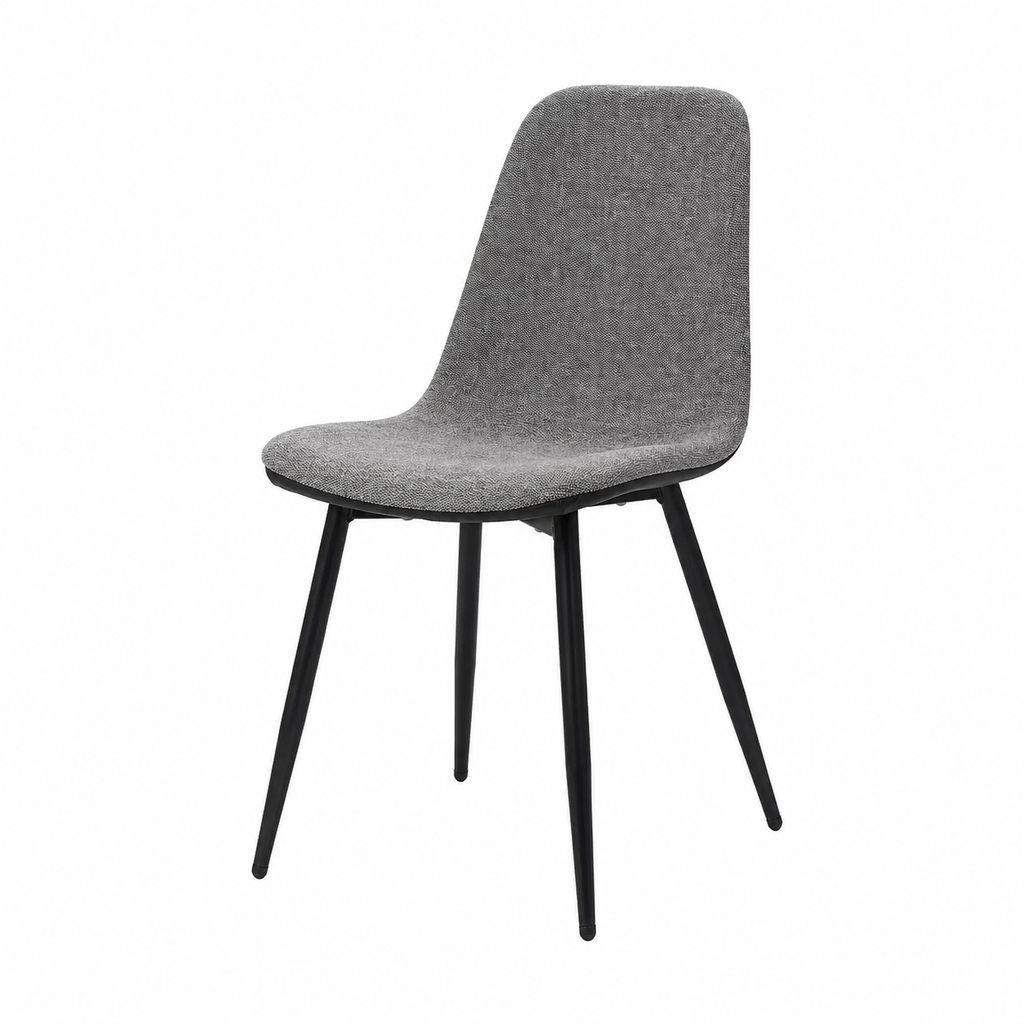 Ensemble de 4 chaises modernes grises et noires 85 cm