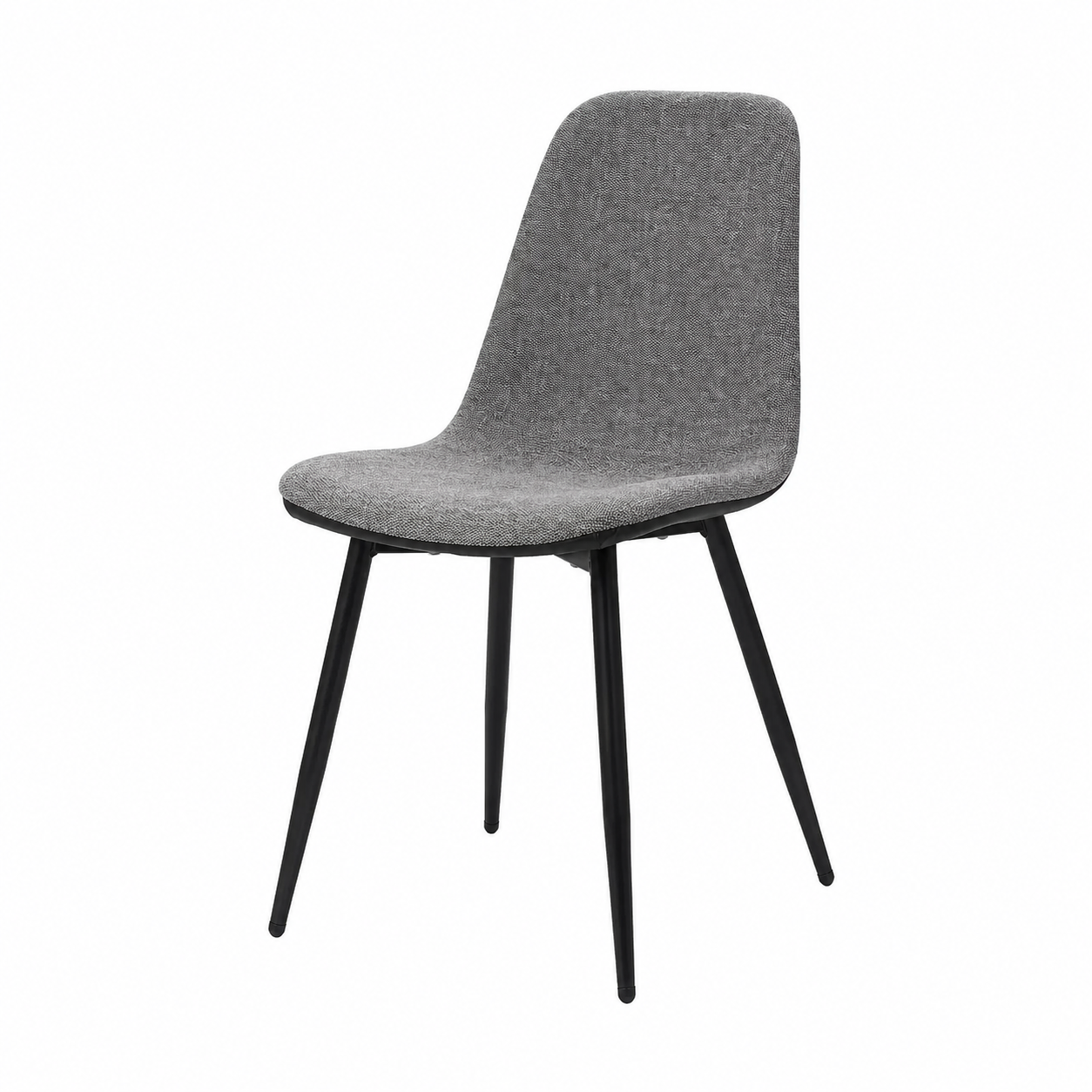 Ensemble de 4 chaises modernes grises et noires 85 cm