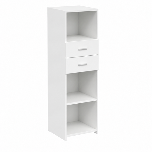 Armoire haute blanche en bois 40x42,5x124 cm