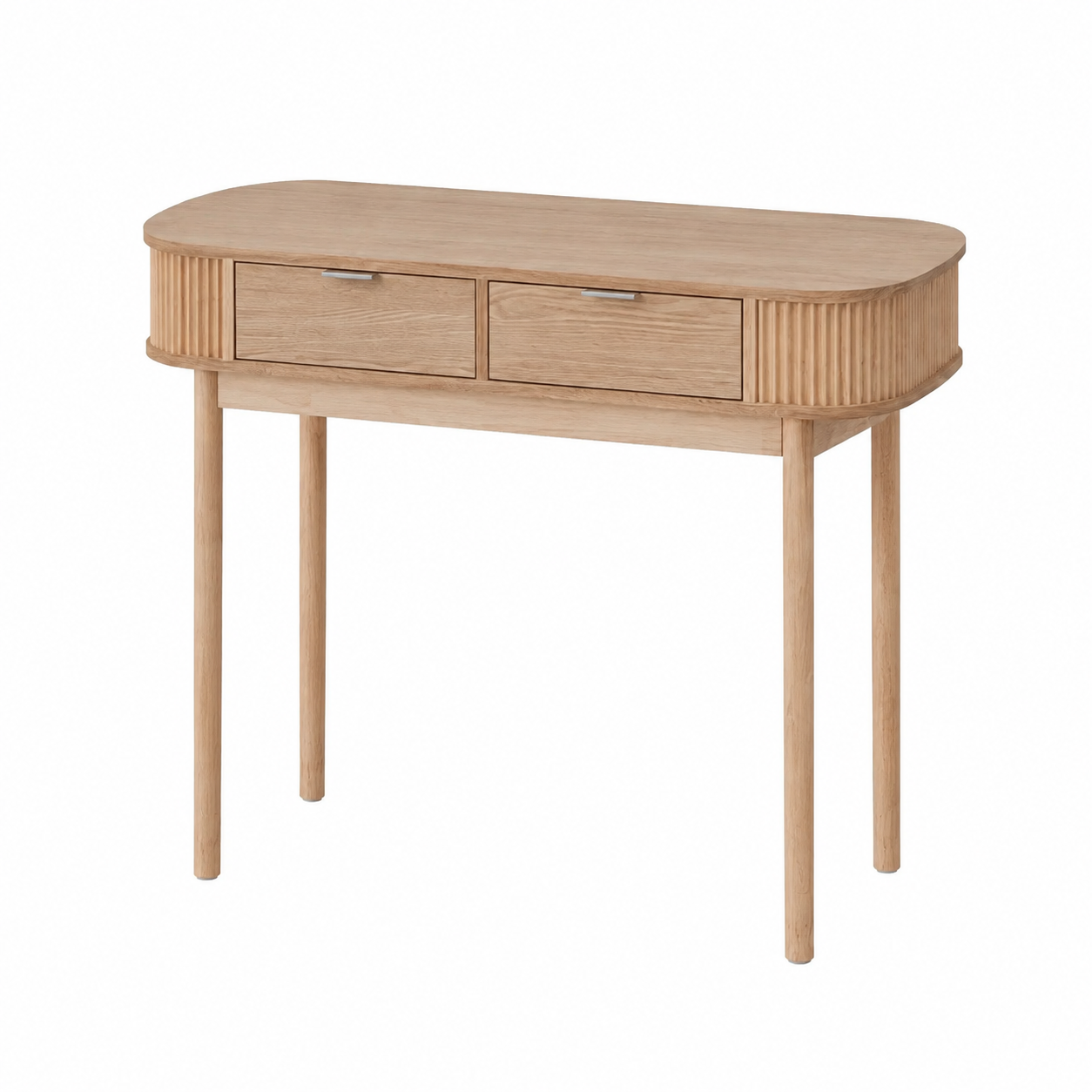 Lot de 2 chaises de salle à manger en bois avec assise tressée