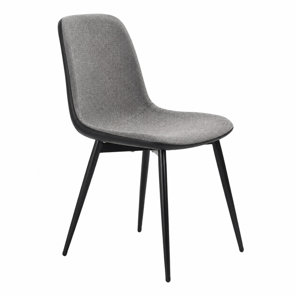 Ensemble de 4 chaises modernes grises et noires 85 cm