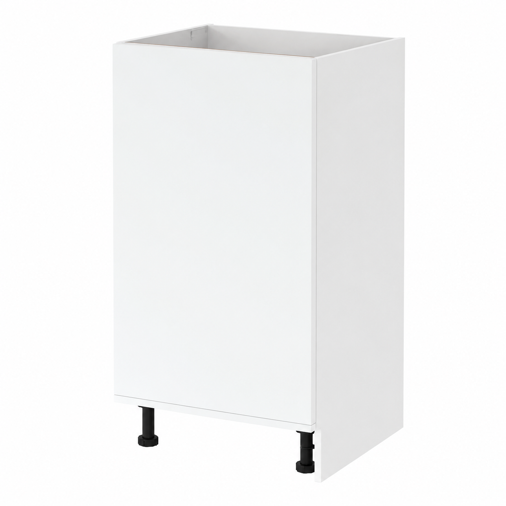 Armoire basse pour évier, finition blanche, 80x46x81,5 cm
