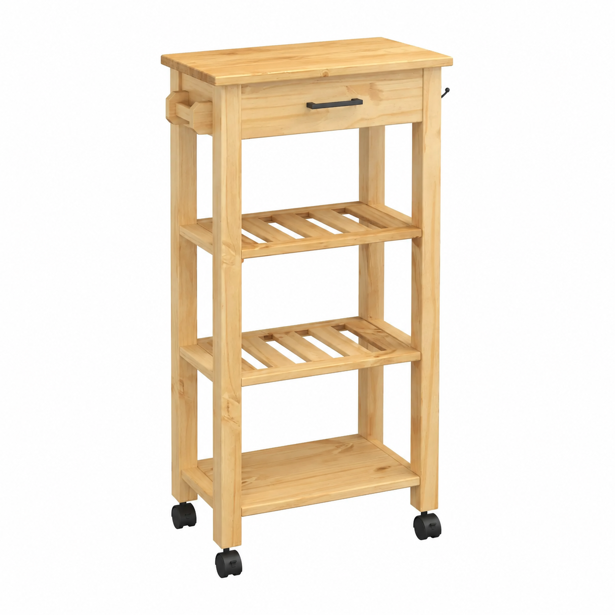 Chariot de cuisine en pin massif 48x40x90