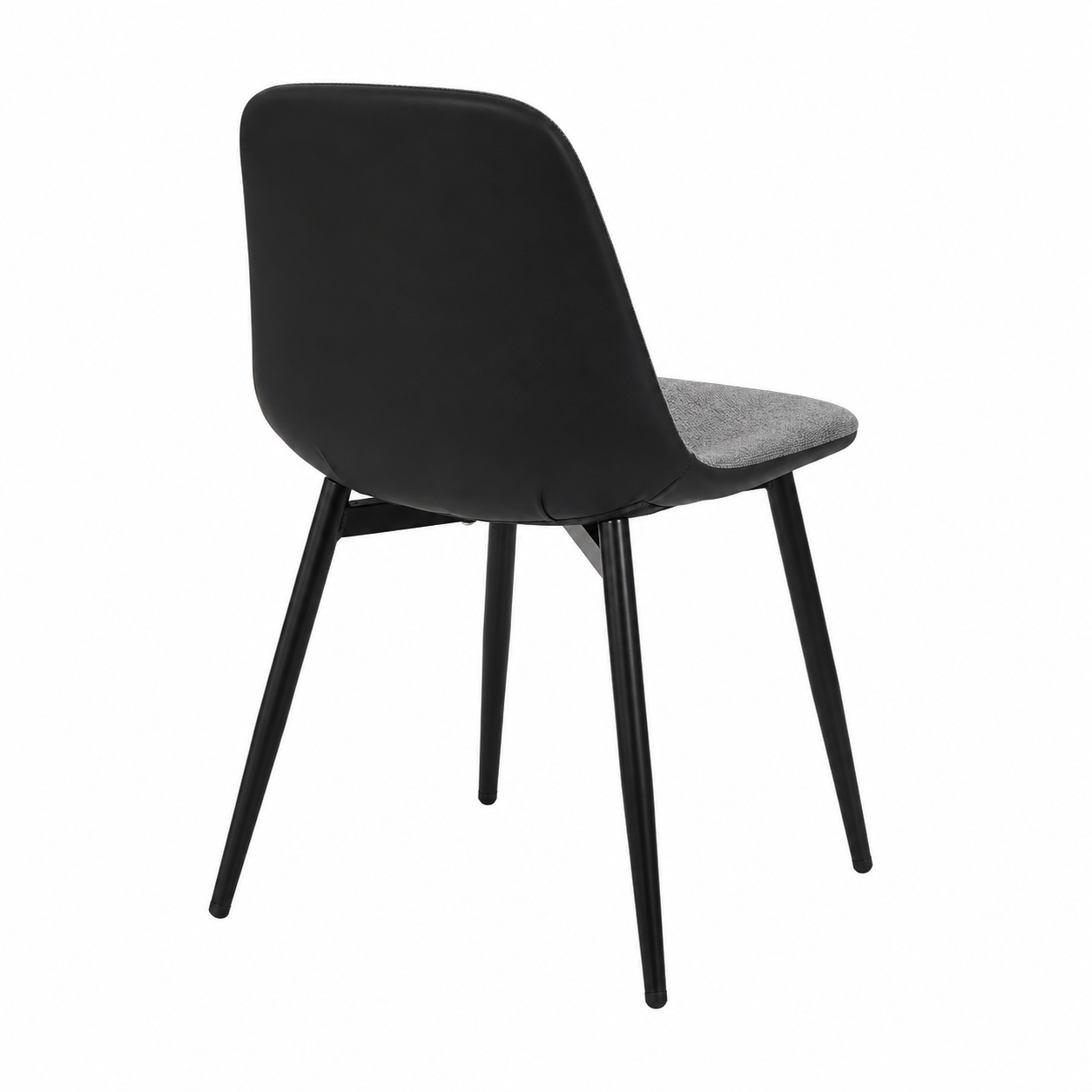 Ensemble de 4 chaises modernes grises et noires 85 cm