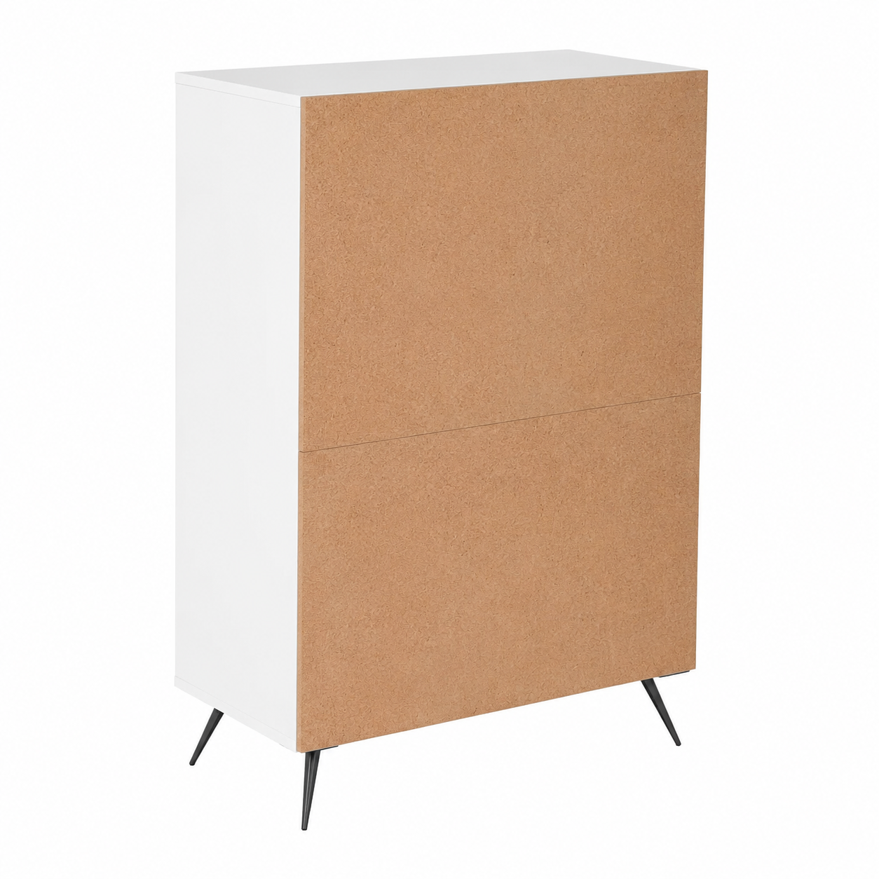 Armoire en Bois Blanc avec Tiroirs 69.5 x 34 x 90 cm